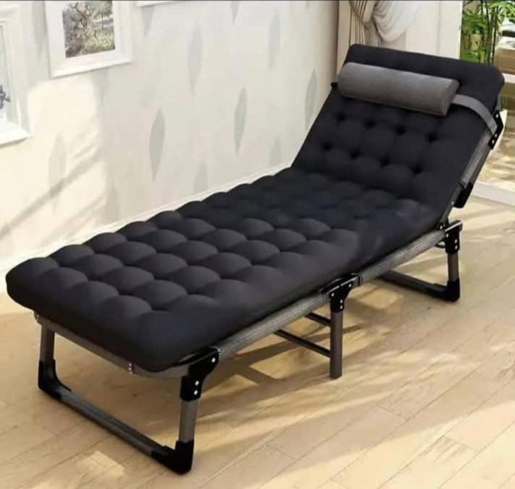 Prix : 38000f au lieu 58000f.    Lit confortable orthopédique, réglable,son rembourrage épais et son design, facile à transporter et à ranger, parfait pour vos moments de détente